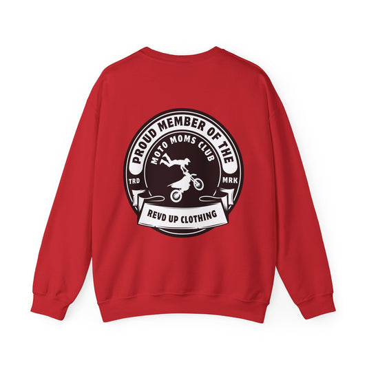 Moto Moms Club- Adult Crewneck Sweatshirt