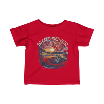 Fourth Of July Motocross - Infant T-Shirt