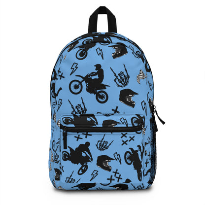 Moto Cross Backpack - Light Blue