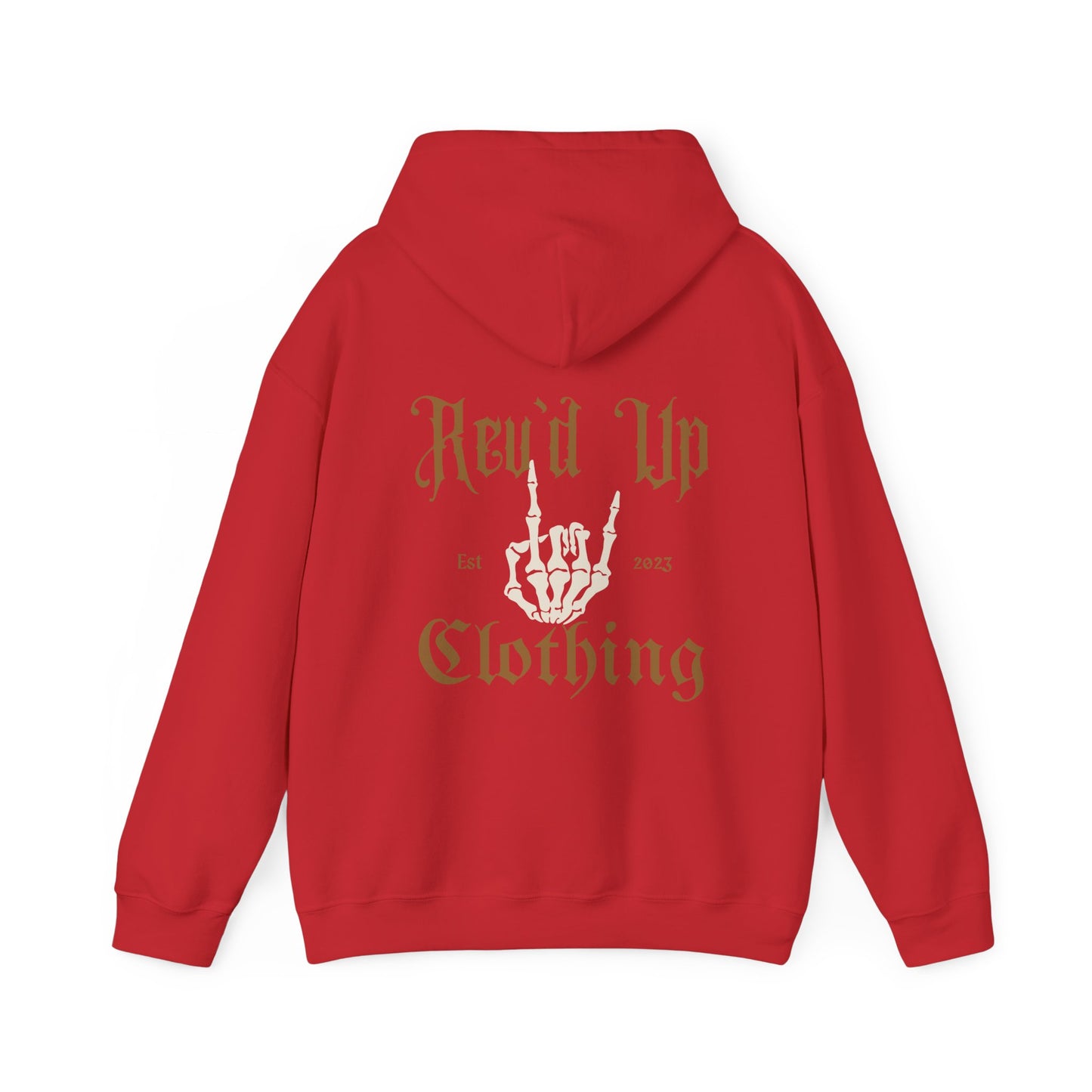 Revd Up Skelly- Adult Hooded Sweatshirt