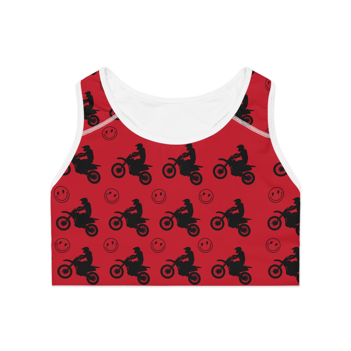 Sports Bra Red Dirtbike