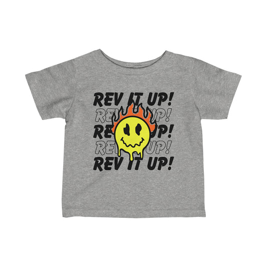 Rev It Up Flame Smiley - Infant T-Shirt