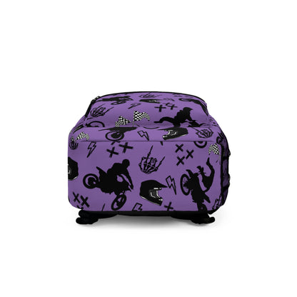 Moto Cross Backpack - Light Purple