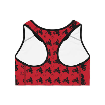 Sports Bra Red Dirtbike