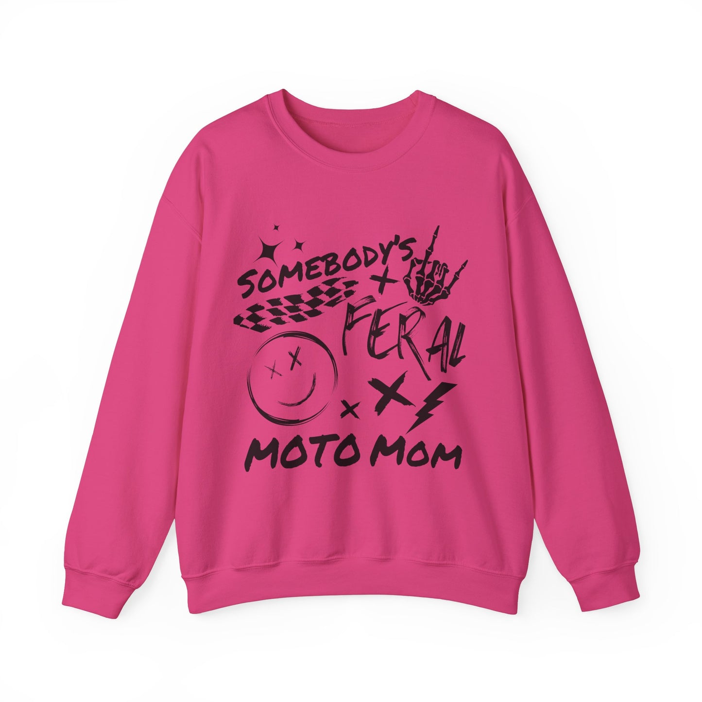 Somebody's Feral Moto Mom Sweatshirt