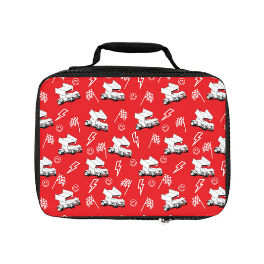 Sprint Car - Micro Racing - Lunch Bag- Red