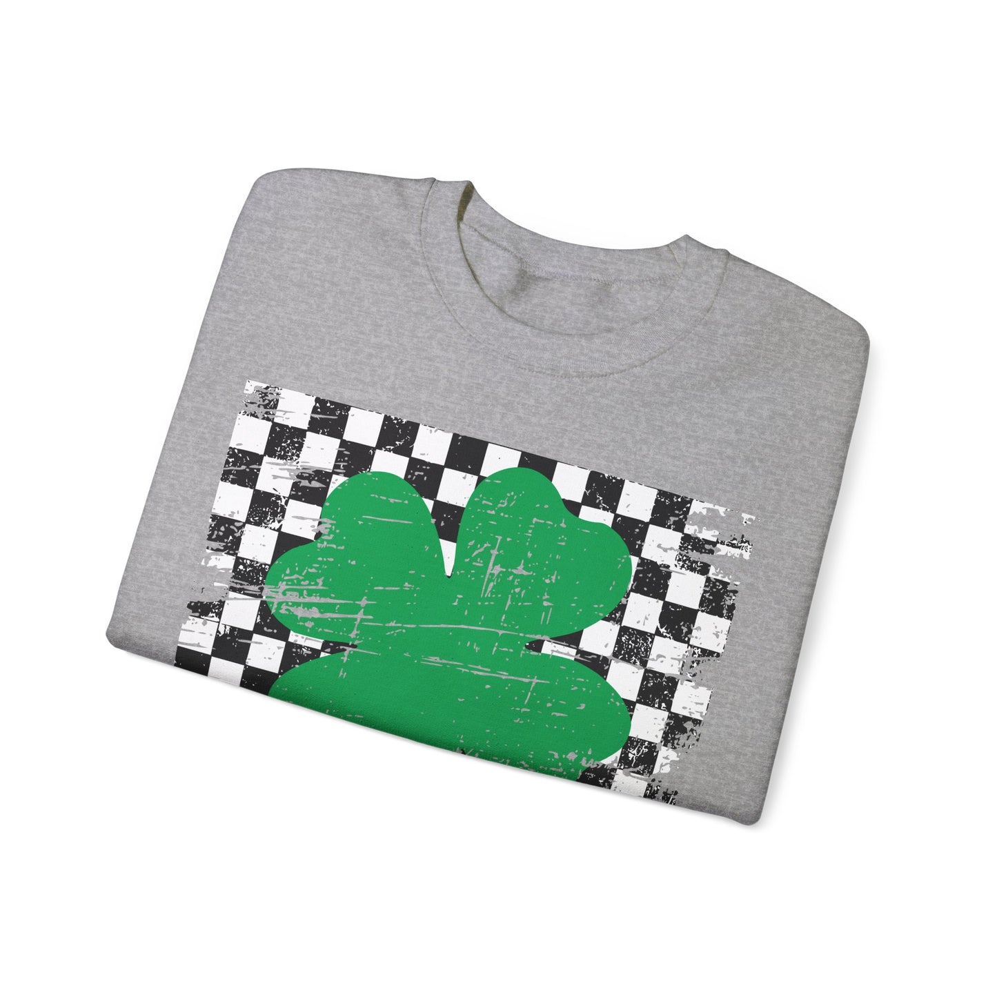 Checkered Sham- Adult Crewneck Sweatshirt