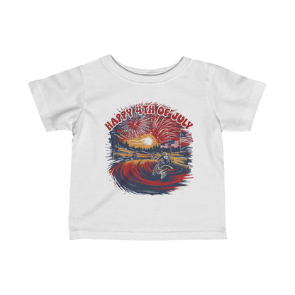 Fourth Of July Motocross - Infant T-Shirt