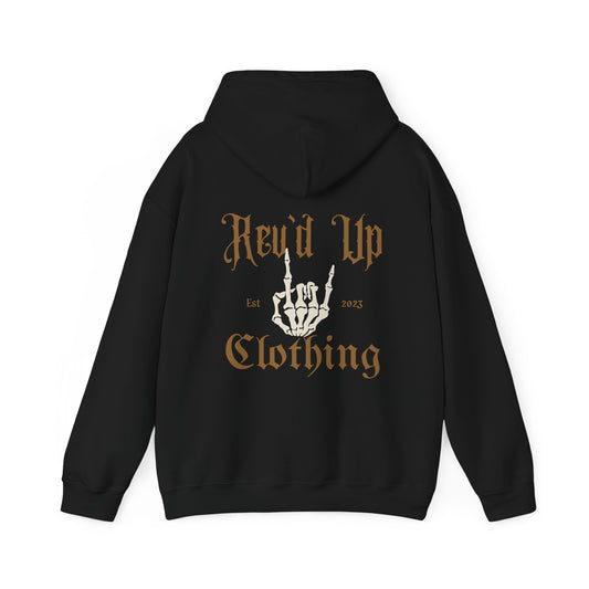 Revd Up Skelly- Adult Hooded Sweatshirt