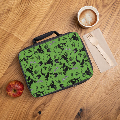 Moto Cross - Lunch Bag - Green