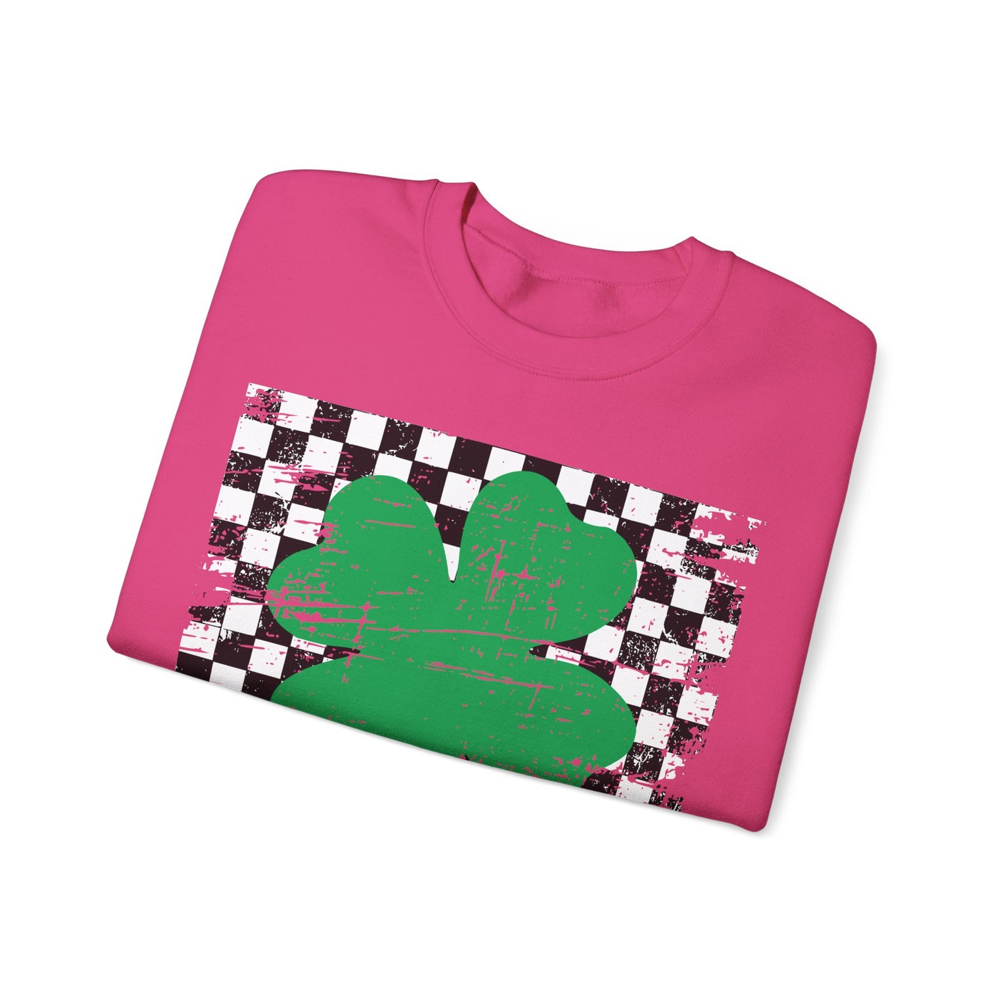 Checkered Sham- Adult Crewneck Sweatshirt