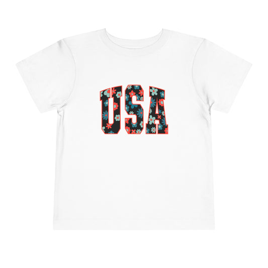 USA Flower - Toddler T-Shirt