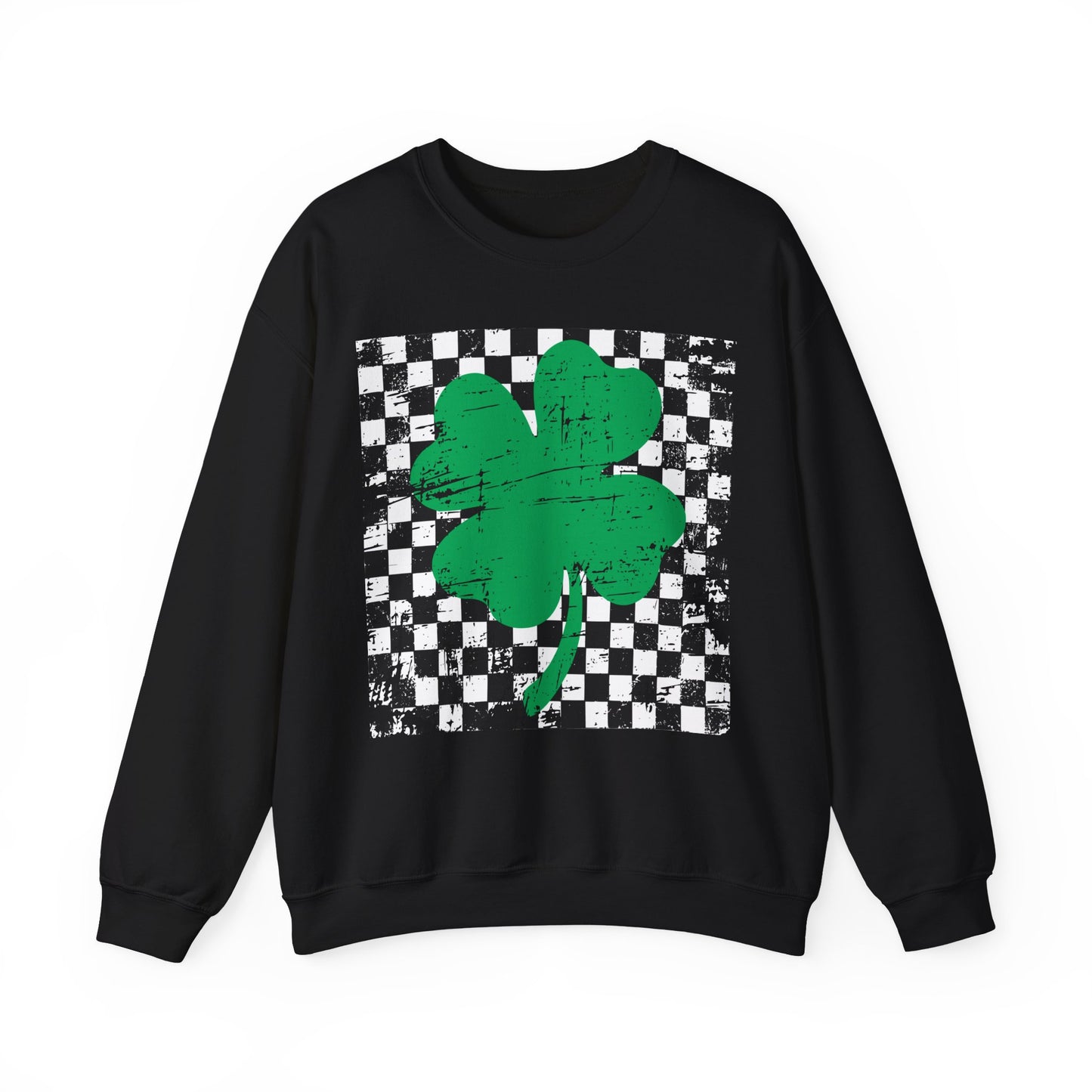 Checkered Sham- Adult Crewneck Sweatshirt