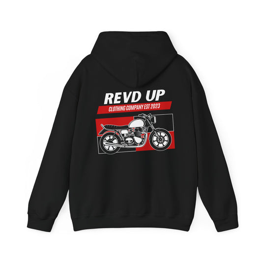 Vintage Moto- Adult Hooded Sweatshirt