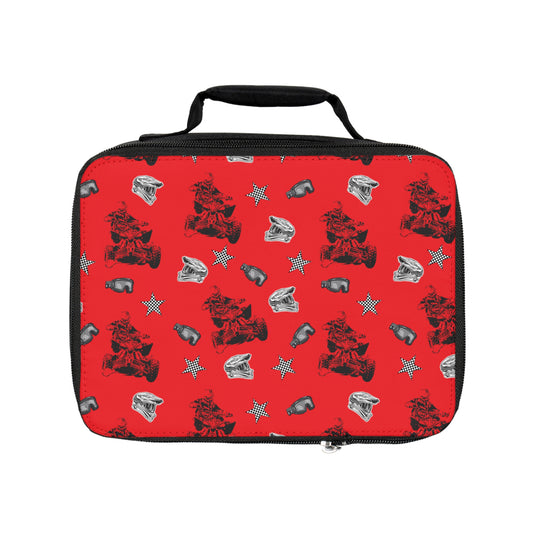 Quad Racing - Lunch Bag Red