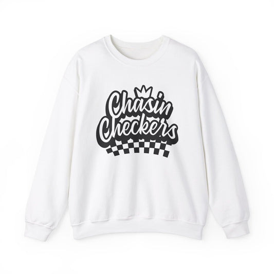 Chasin Checkers- Adult Crew Sweatshirt