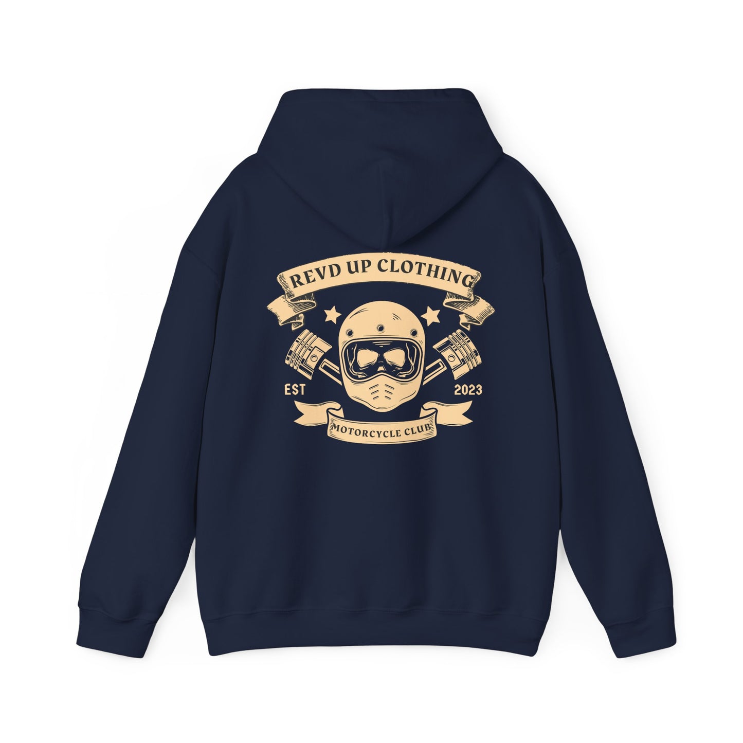 Skull Moto- Adult Hooded Sweatshirt