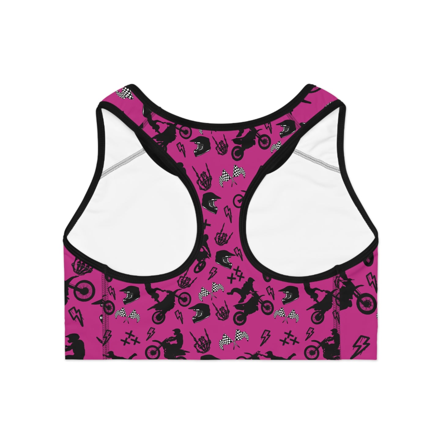 Sports Bra Pink Dirtbike