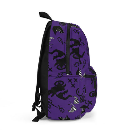 Moto Cross Backpack - Dark Purple