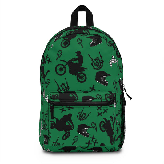 Moto Cross Backpack - Dark Green