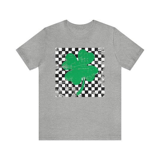 Checkered Sham- Adult T-Shirt