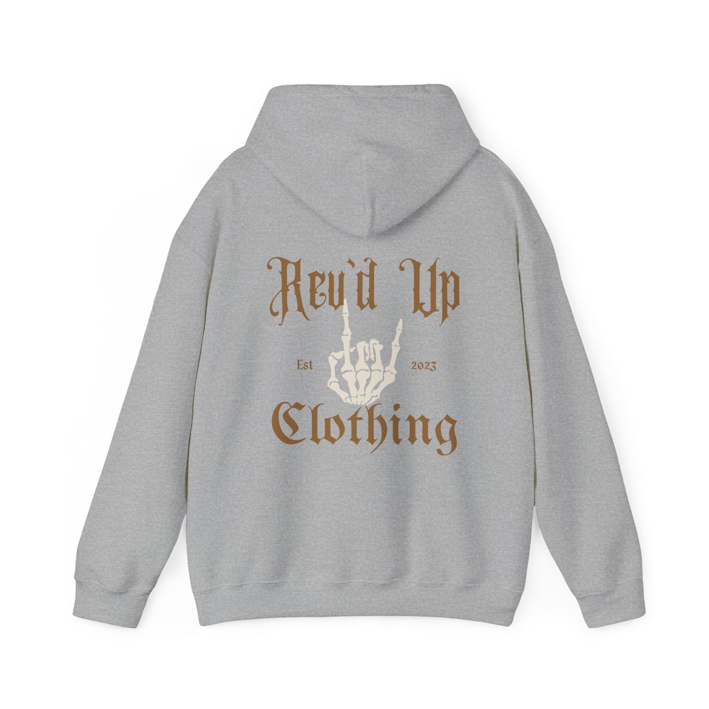 Revd Up Skelly- Adult Hooded Sweatshirt