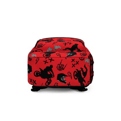 Moto Cross Backpack - Red