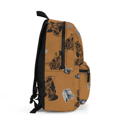 Quad Racing Backpack - Light Brown