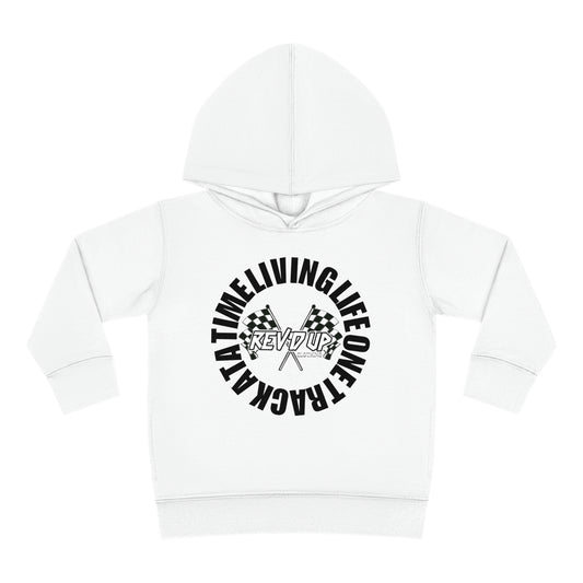 Living Life One Track At A Time Black Rev'd Up Clothing - Toddler Hooded Sweatshirt