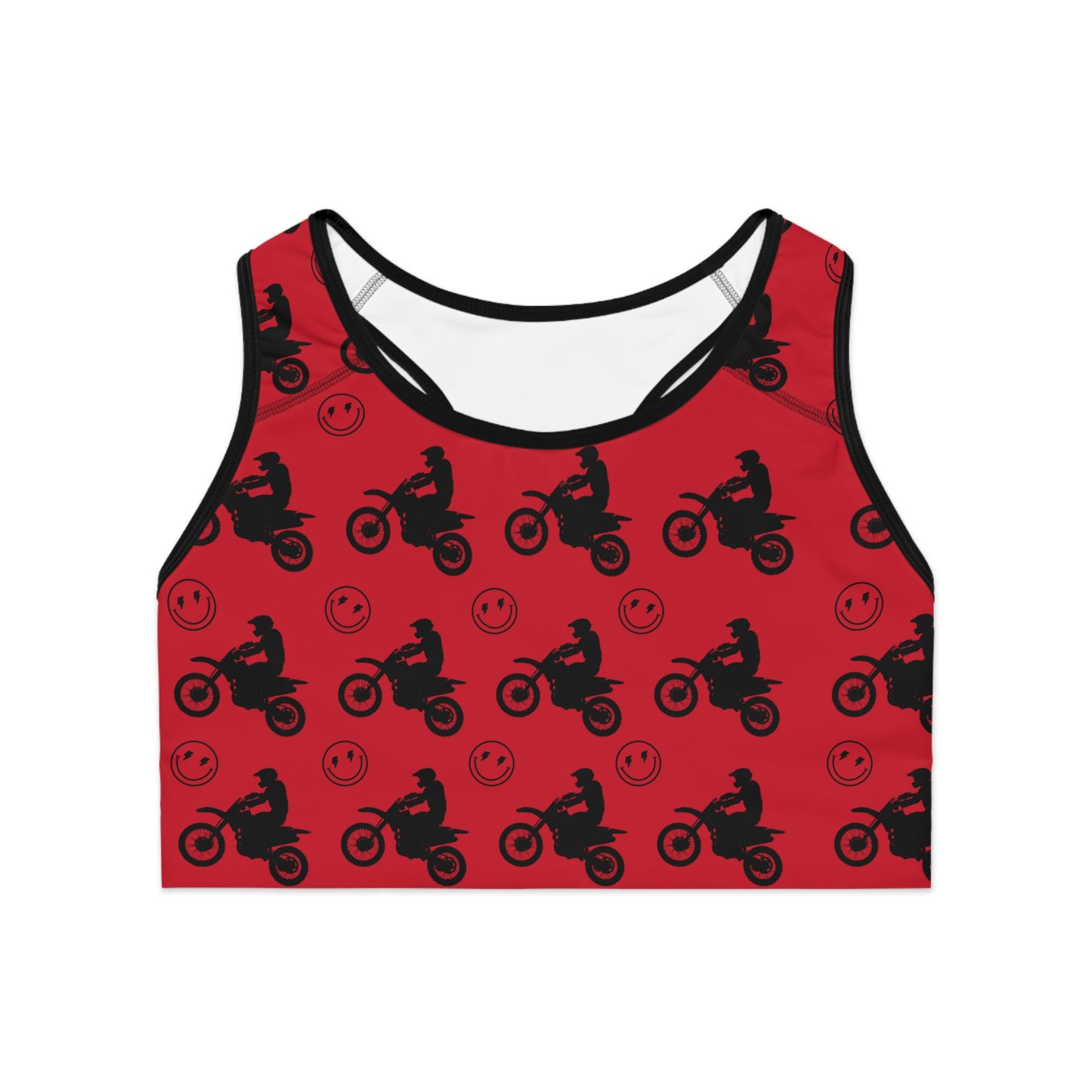 Sports Bra Red Dirtbike